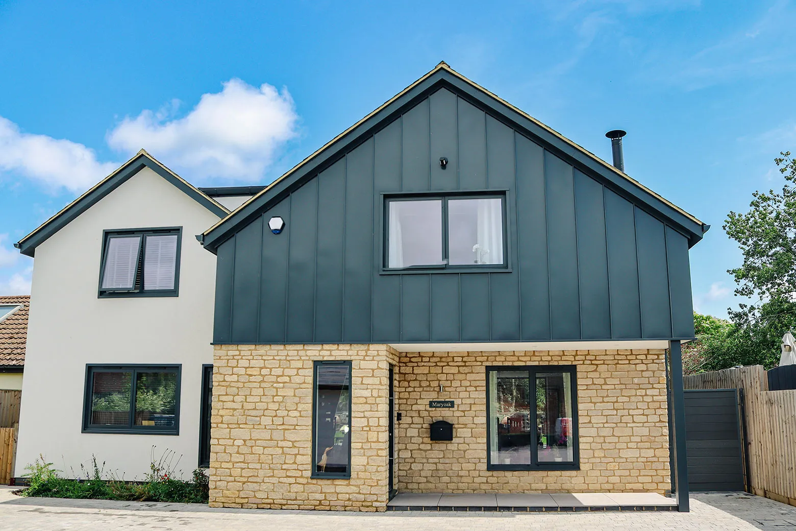 boulders in front of fencing